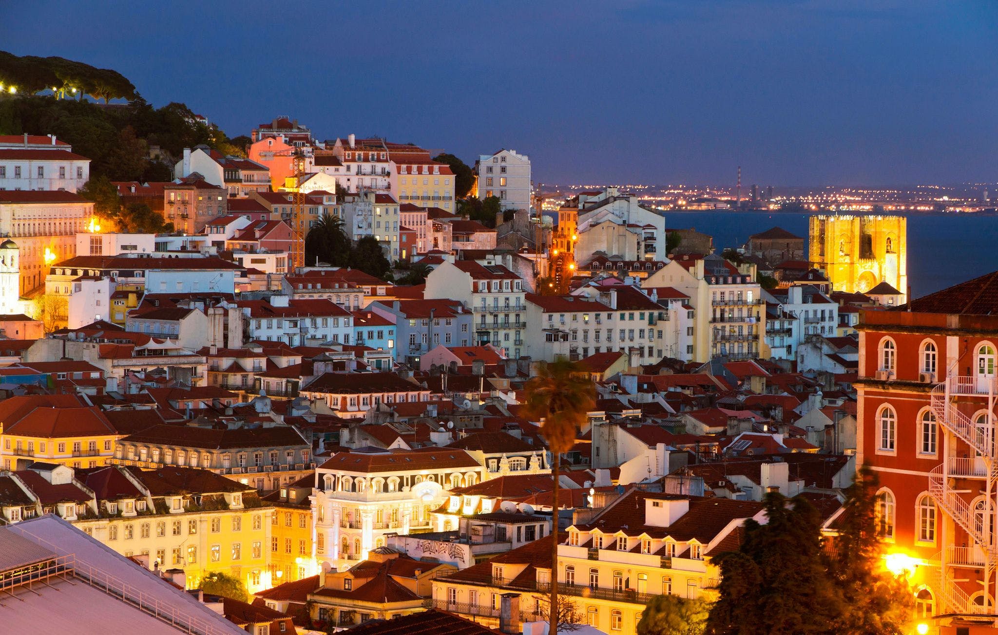 Tour notturno di Lisbona con cena e spettacolo di Fado