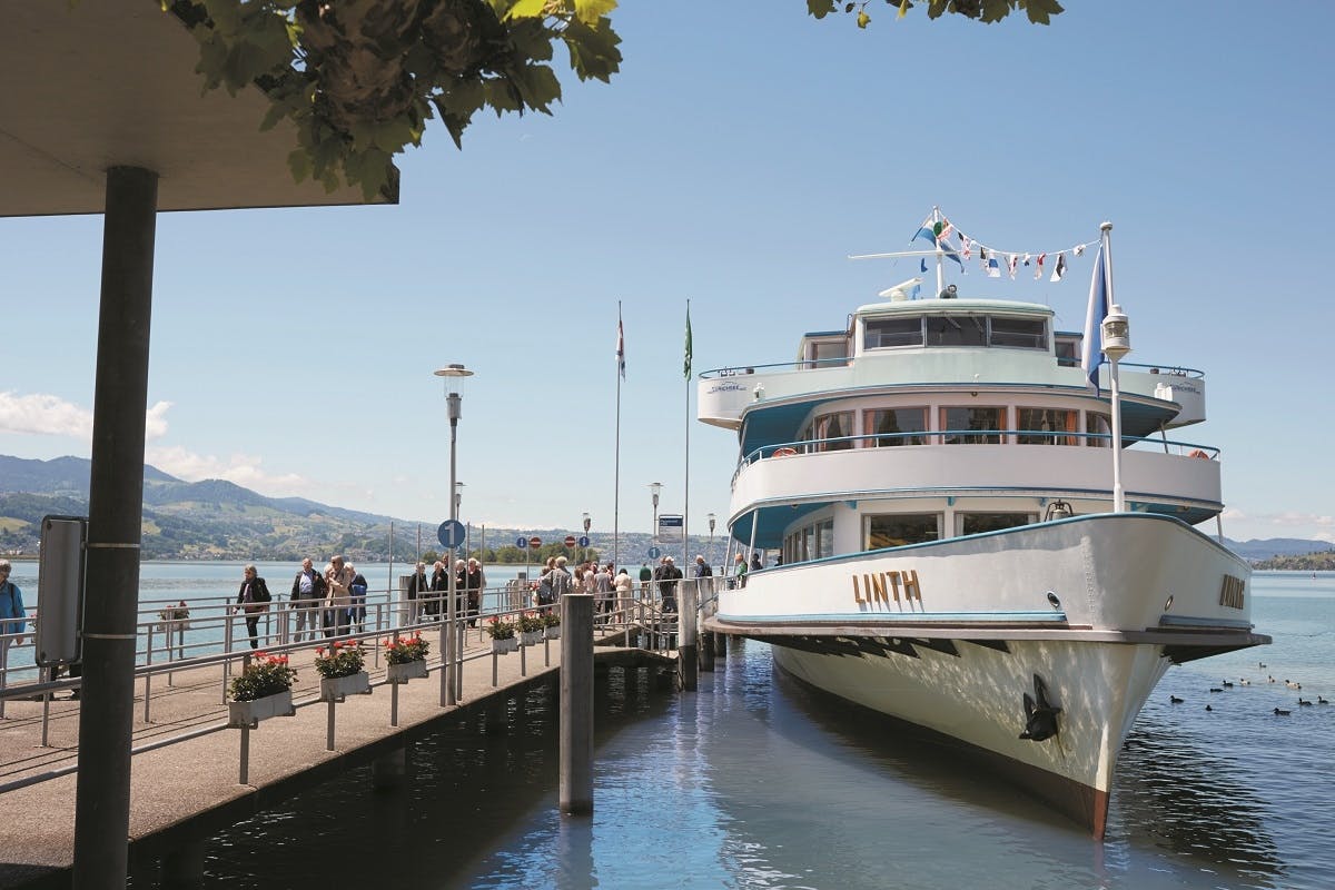 Zurich guided bus tour with lake cruise
