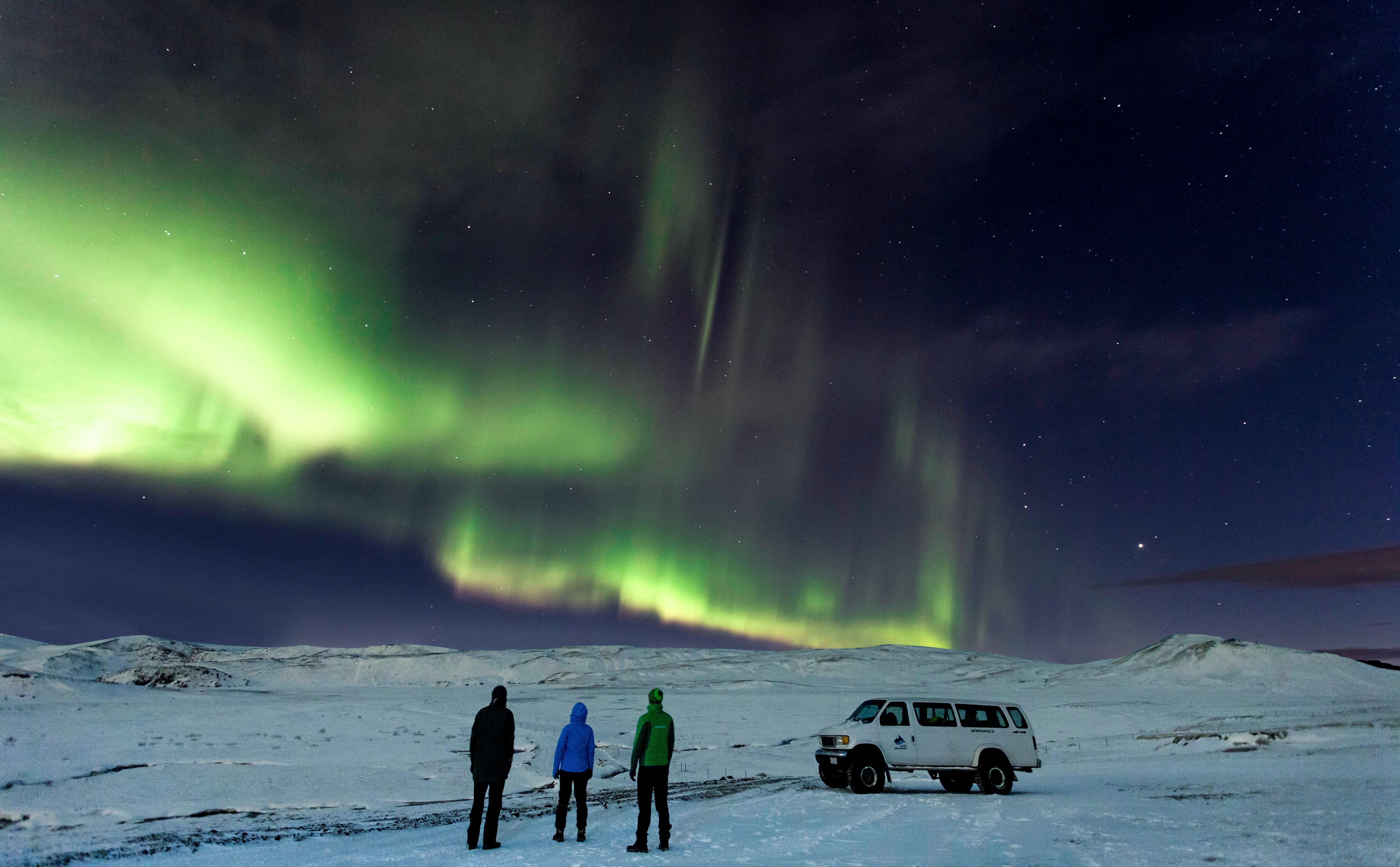 Tour esploratore di jeep super dell'aurora boreale